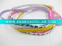Wholesale 1cm*19cm printing flower fasion Mini lady hair elastic