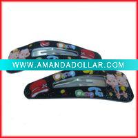 Bright pvc hair clip