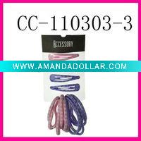 Wholesale kids hair accessories set hair sparkle and ties
