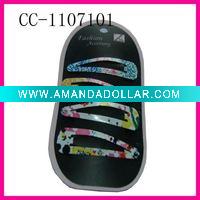 kids printed hair clips