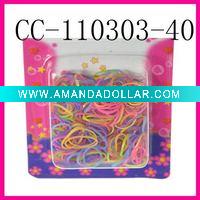 Wholesale blister card rubber band set& elastic rubber band