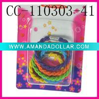 hair accessories in blister card elastic band set
