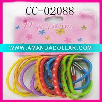 rubber hair elastic band printed elastic hair band