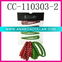Wholesale beautiful kids hair decoration set&elastic band and clip