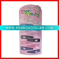 Flower printing hair clip