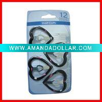 Big size epoxy hair clip with heart