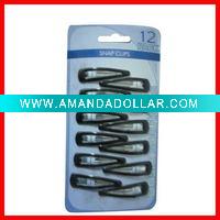 Black epoxy hair clip