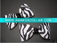 Simple ZEBRA Basic Pig Tail Hair Bows Toddler SKS-05008