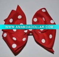 Wholesale Red Holiday Christmas Hair Bow SKS-05039