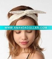 lace bunny headwrap
