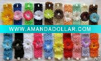 Wholesale 1.5" Crochet Hair Bow Headbands