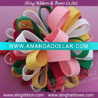 grosgrain ribbon hair bows