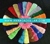 Wholesale 1.5" Crochet headband with daisy flower,fashion headbands with flower /hair bands
