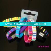Wholesale HOT SELLING ELASTIC HAIRBANDS WITH RAINBOW STRIP PRINTED