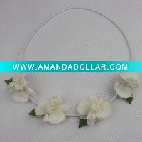 Wholesale fleece floral flower elastic headband