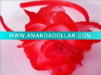 Wholesale 2010 silk flower hair band