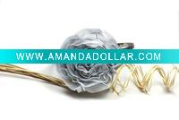 Wholesale Lady's Chiffon Rose Decorated Alloy Hair Band / Hair Hoop