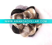 Wholesale Fashion handmake satin flower hairpin brooch