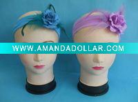 HOT! feather headband Elastic hair band
