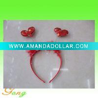 Double Hearts Hair Band