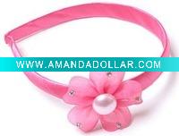 Wholesale 2011 newest children hair band with flowers