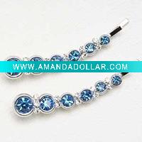 pretty diamond hair clips