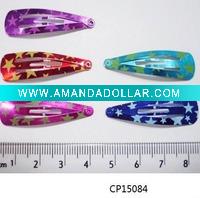 plain metal snap hair clips
