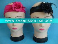 Wholesale HOT! feather headband Elastic hair band