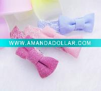 Wholesale Wholesale bow fabrics Hair barrette for baby girl toddler