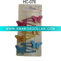 Wholesale resin butterfly kids'hair clip