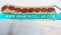 beaded elastic hair band