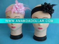 Wholesale HOT! Party headband Elastic hair band with feather