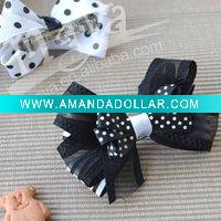 Wholesale Black&White Ribbon Bow MYWB-028
