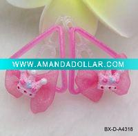 Wholesale wholesale kid's mini bow with crown hair clip