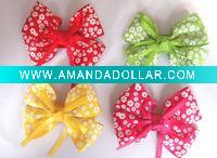 Wholesale Flower print hair bow goody hair accessoriesHBB-12-268