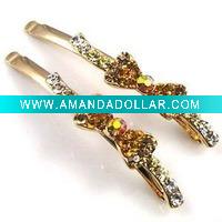 Wholesale 2011 newest fashion alloy rhinestone bobby pin