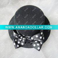 Wholesale Hot! Fashion Black Hat-shaped Hair Clip