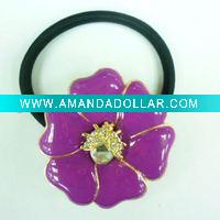 Wholesale Lady big purple flower hair accessory