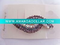 Wholesale cell rhinestone hair clip