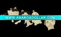 Wholesale woodedn carton doll hair clip