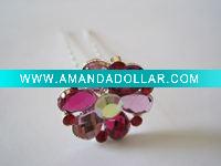 Wholesale Hair ornaments/flower hair pin/crystal hair pin