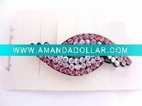 Wholesale cell rhinestone hair clip