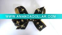 Wholesale Hot sales Print Fashion hair accessories hair bowHBB-04-11