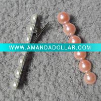 Wholesale Dreamland jewelry Latest Fashion hair accessory Pearl Hairclip Promotion alloy hairclip YSMJ-040