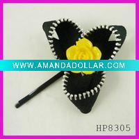 Wholesale Fashion zipper bow hair clip