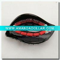 Wholesale 2011 hot lady's plastic flower hair claw clip