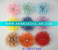 Wholesale Fashion Brooch Pin Hair Clip with Linen Flower