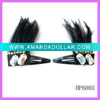 Fashion feather snap clip
