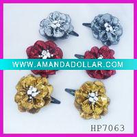 Wholesale Fashion sequin flower hair accessory