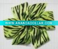 Wholesale Zebra-stripe print hair flowerHBB-1618